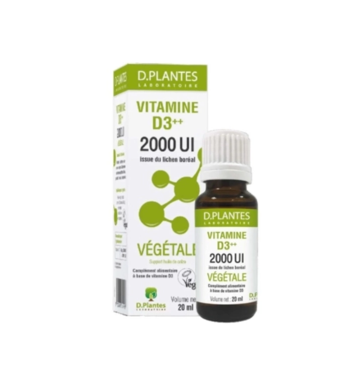 Vitamine D3 ++ 2000 UI VEGAN- D.PLANTES