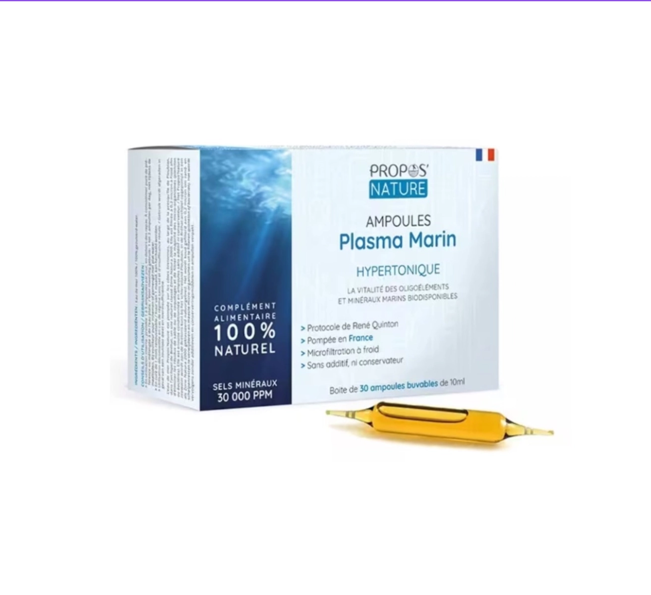 Plasma Marin Hypertonique 30 000 PPM (Ampoules) - PROPOS'NATURE