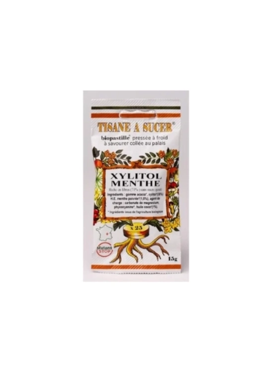 Tisane à sucer XYLITOL/MENTHE - BIOPASTILLE