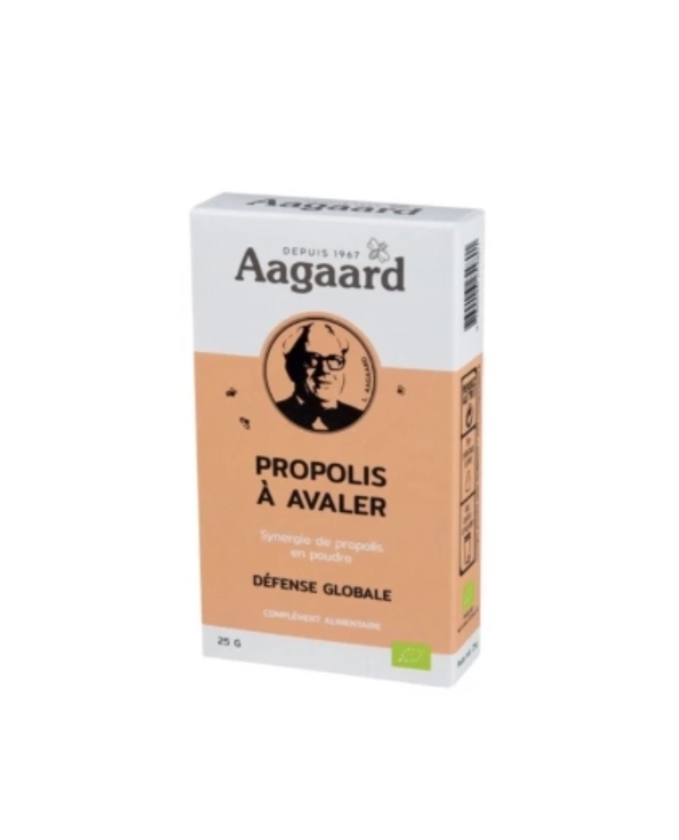 Propolis pure en poudre à avaler (Pulver C) - AAGAARD