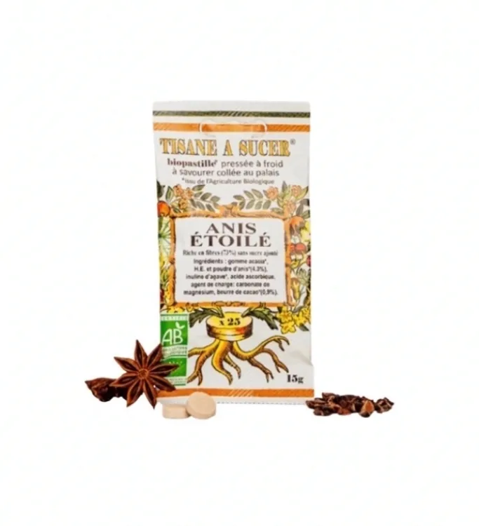 Tisane à sucer Anis Étoilée Bio - BIOPASTILLE